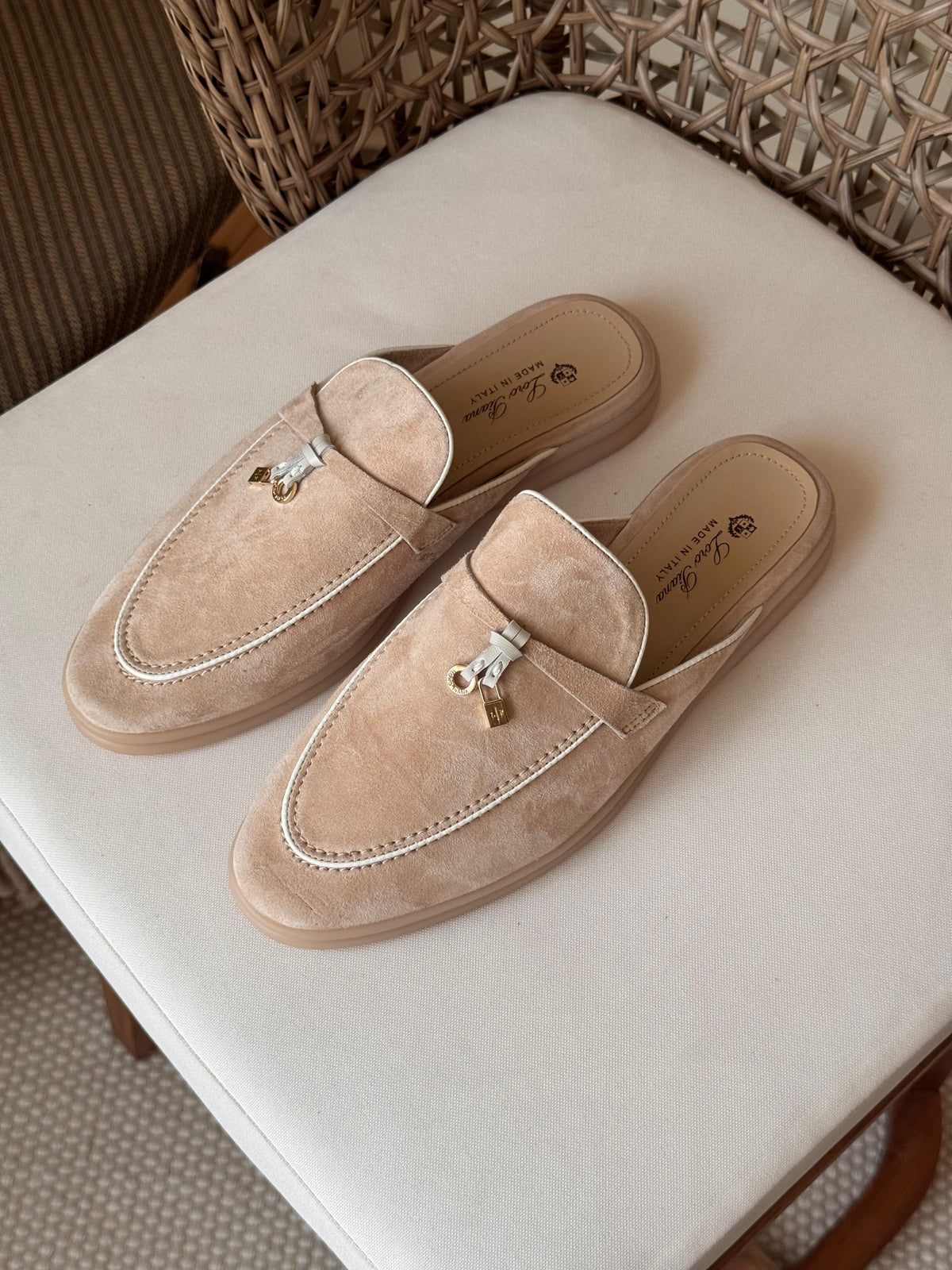 LORO PIANA Babouche Charms Walk Loafers - 14