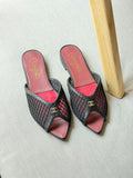 CHANEL Sandals in Mixed Fibers Cotton & Lambskin