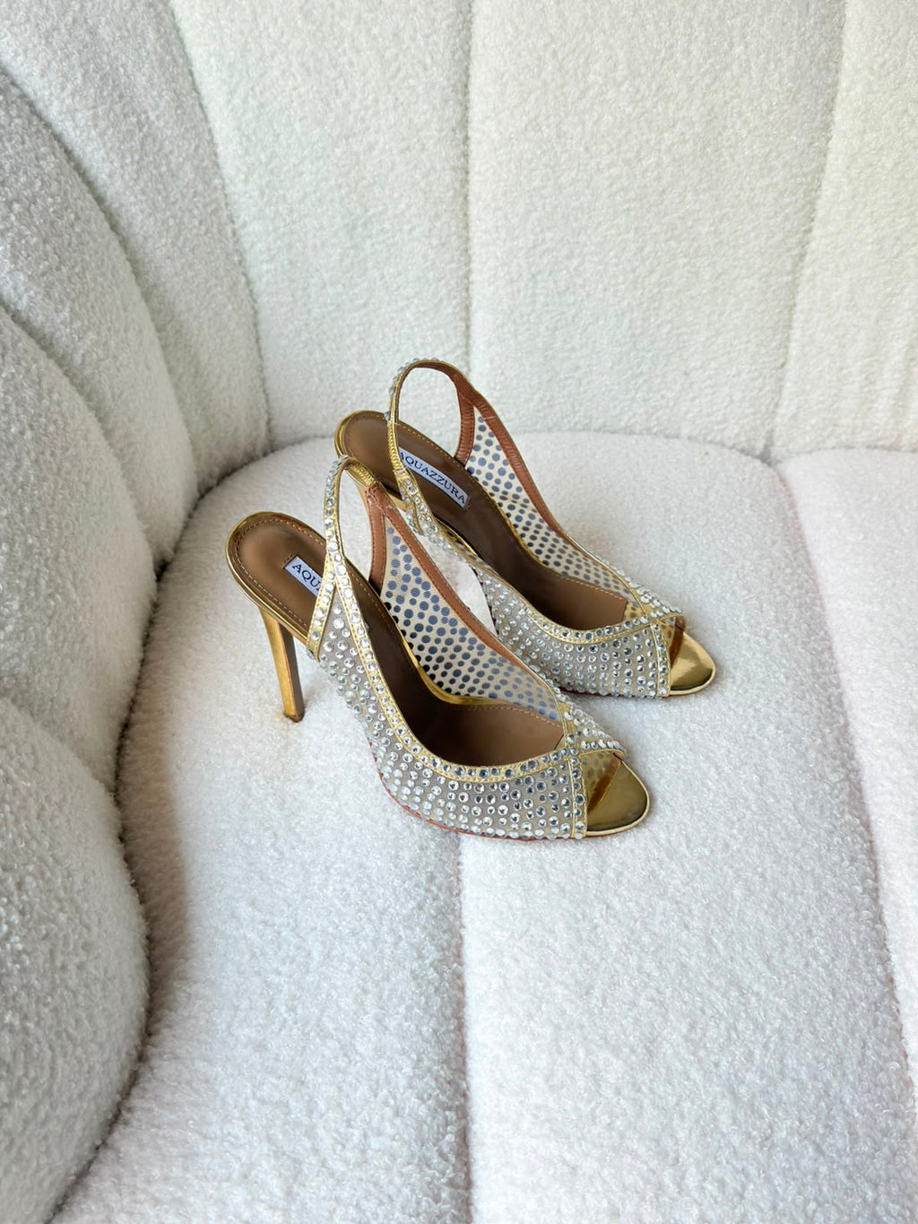 Aquazzura Crystal Lover 75 sandals - 6