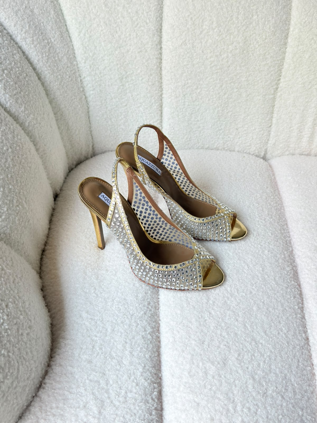 Aquazzura Crystal Lover 75 sandals - 6