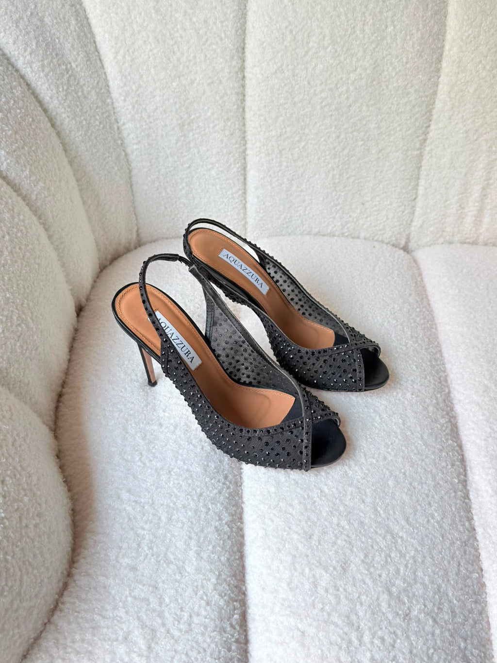 Aquazzura Crystal Lover 75 sandals - 5