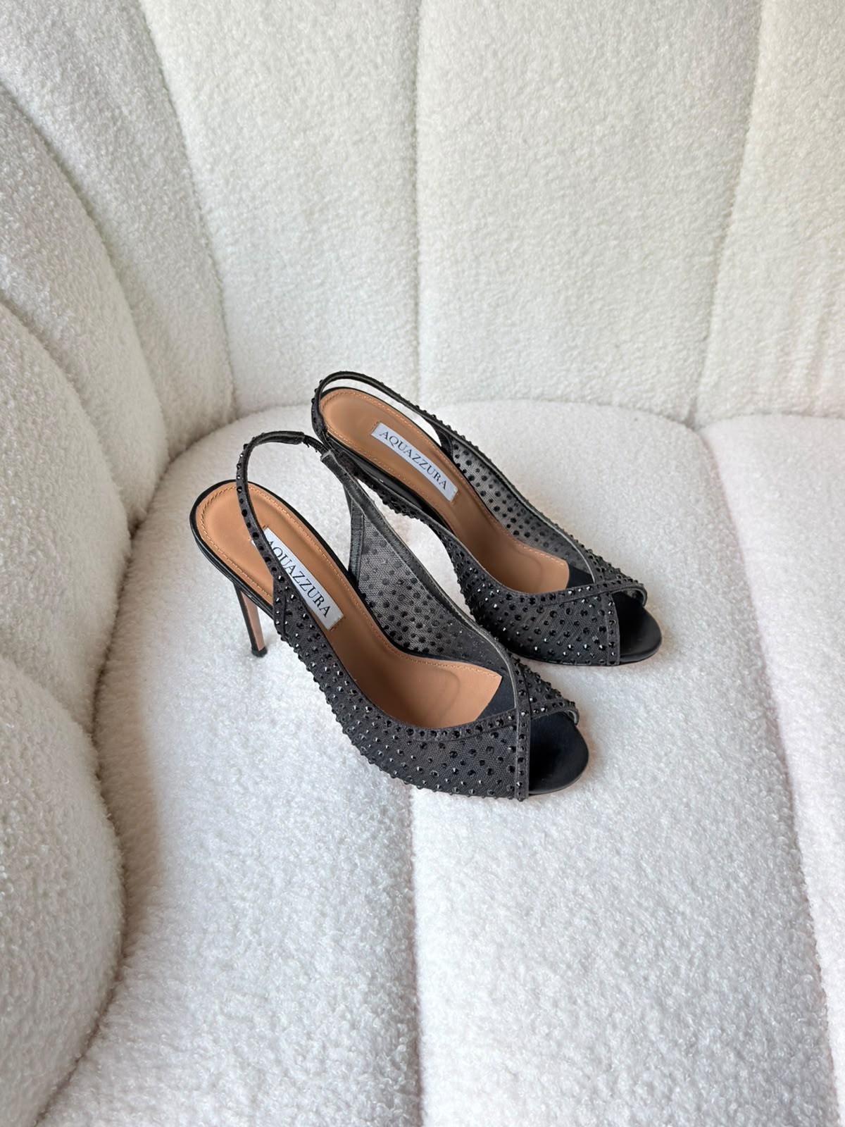 Aquazzura Crystal Lover 75 sandals - 5