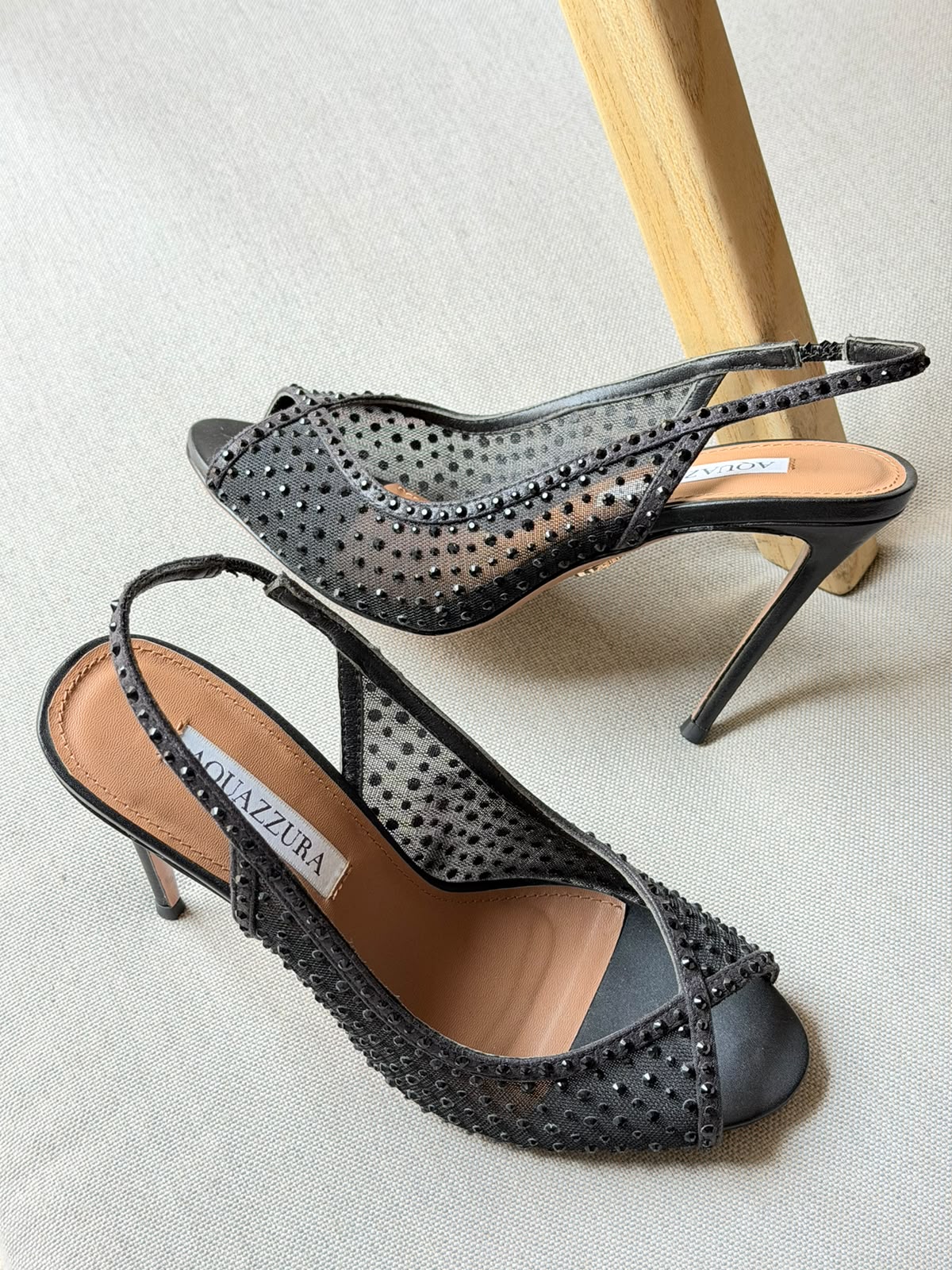 Aquazzura Crystal Lover 75 sandals