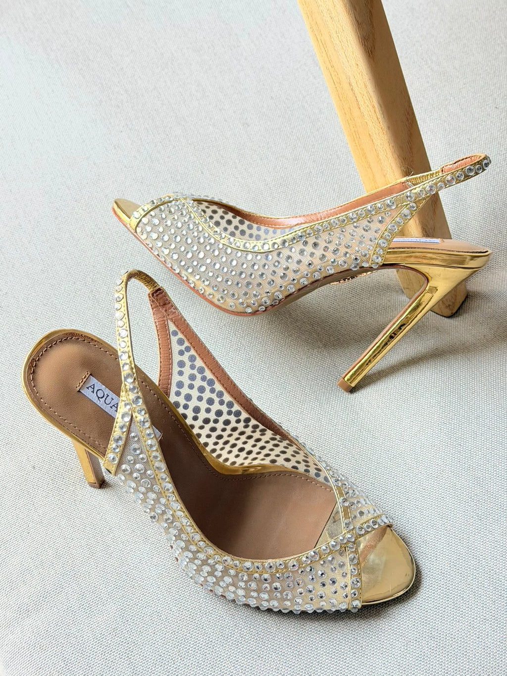 Aquazzura Crystal Lover 75 sandals - 7