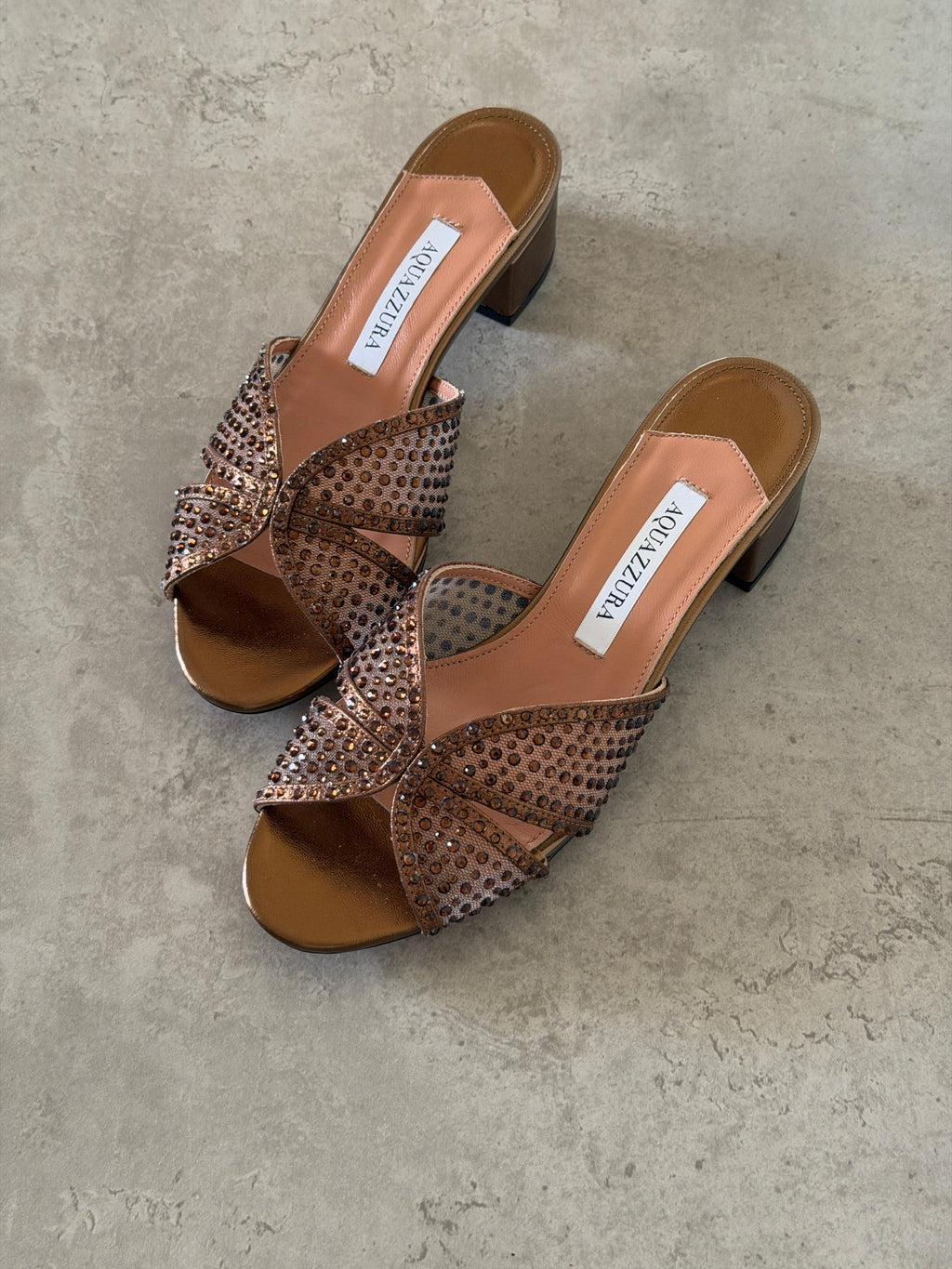 Aquazzura Crystal Lover 35 mules - 2