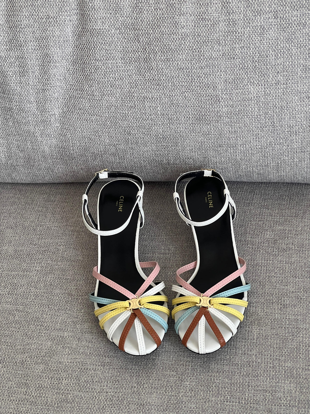 CELINE TRIOMPHE SANDAL IN LAMBSKIN - 2