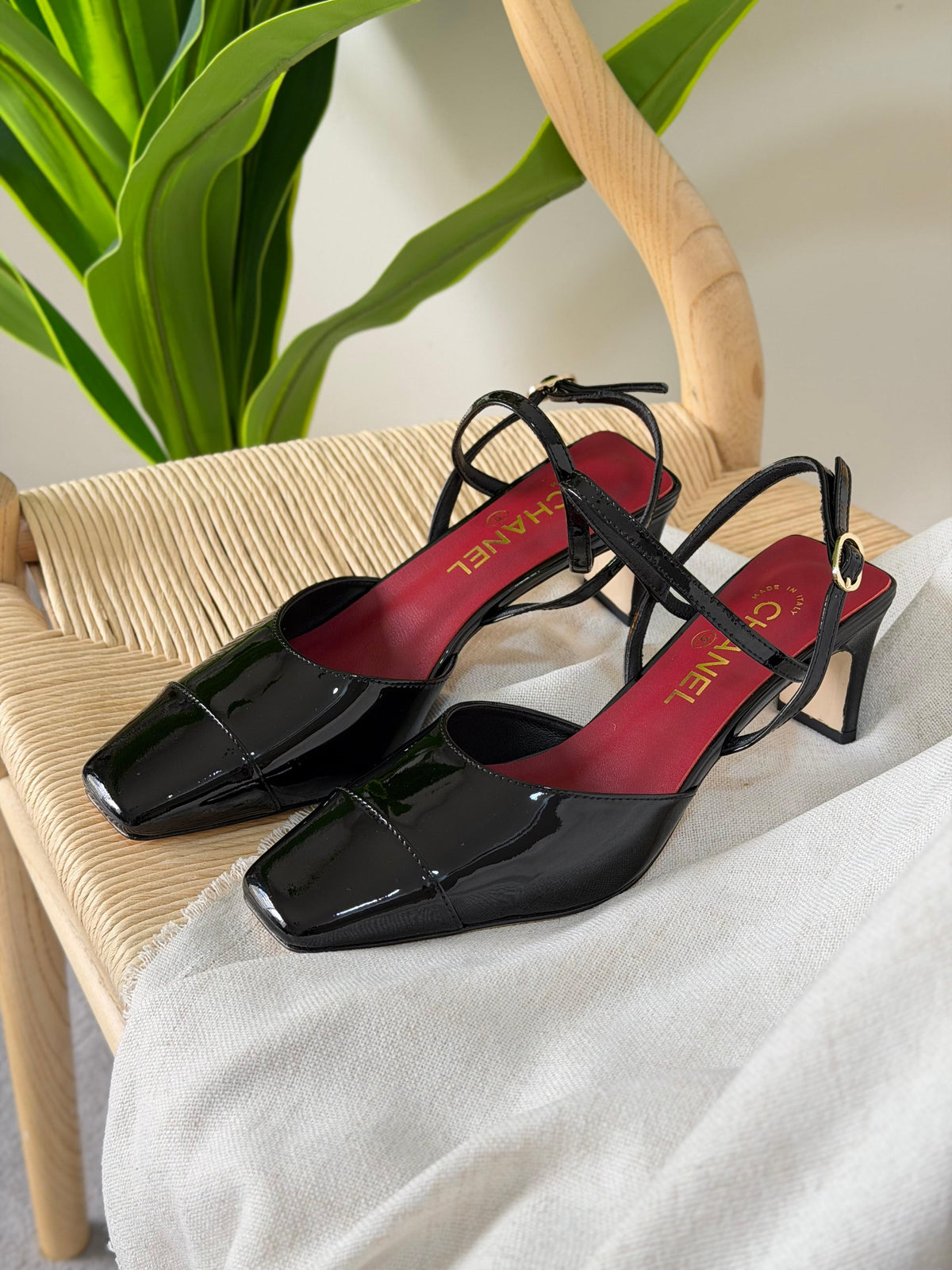 Chanel Slingbacks in Patent Calfskin