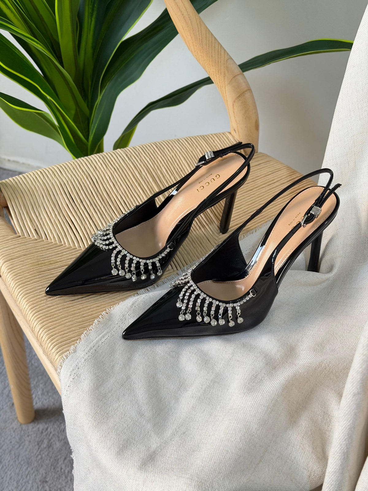 Gucci Crystal chain pumps - 2
