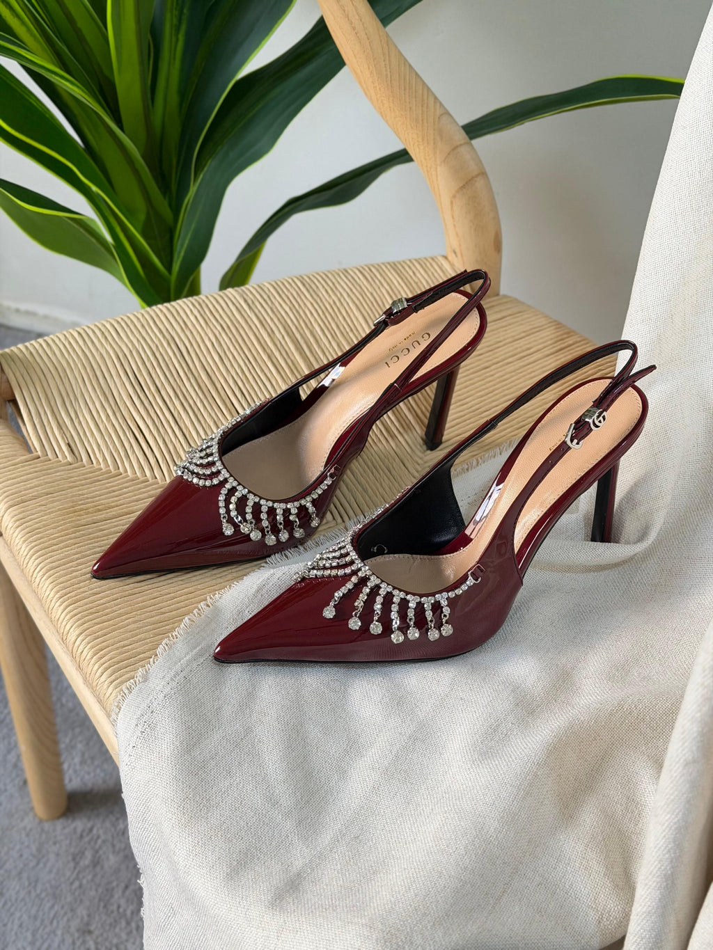 Gucci Crystal chain pumps - 5