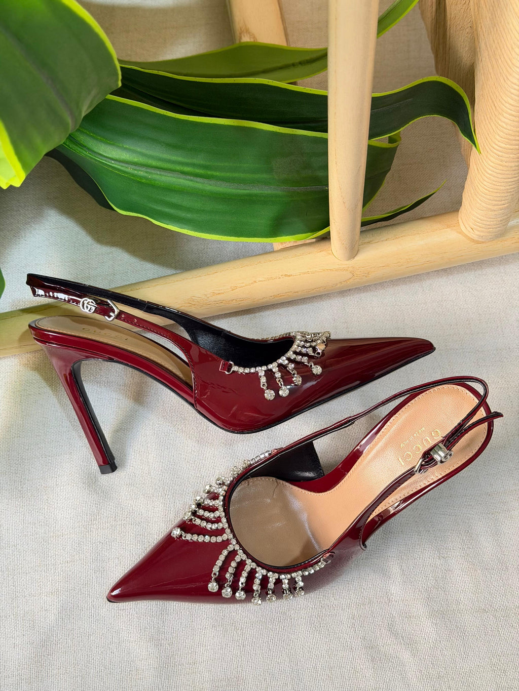 Gucci Crystal chain pumps - 6