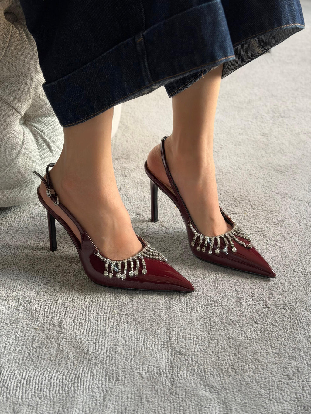 Gucci Crystal chain pumps - 7