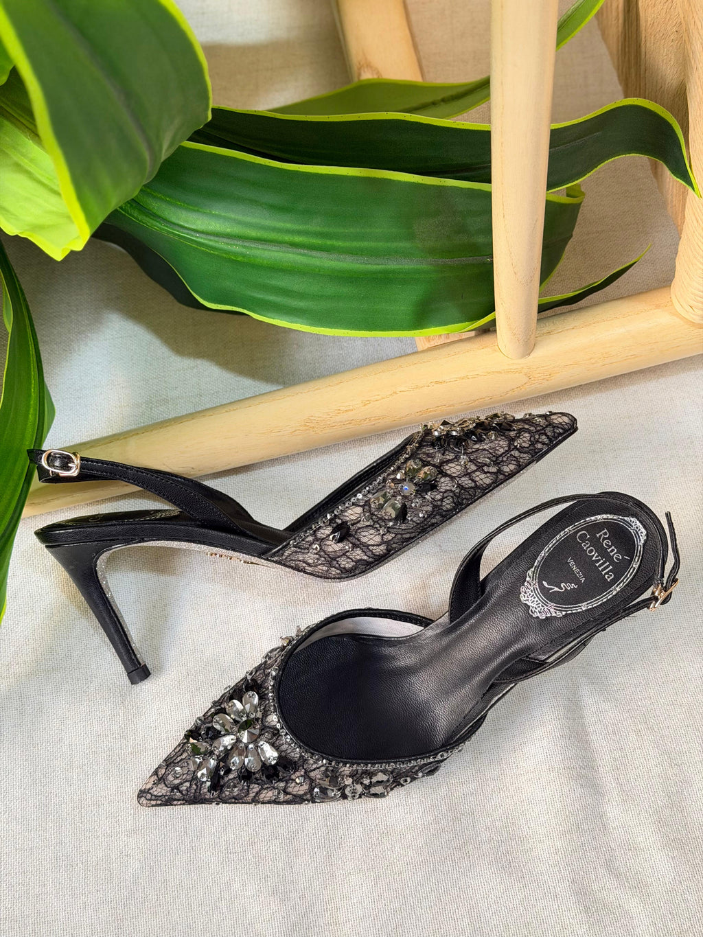 René Caovilla Cinderella Slingback Sandals - 2