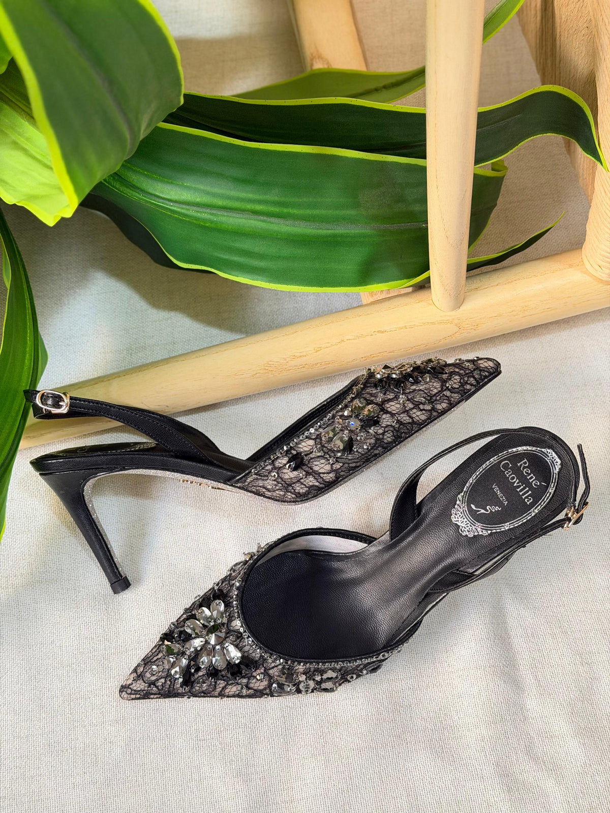 René Caovilla Cinderella Slingback Sandals - 2