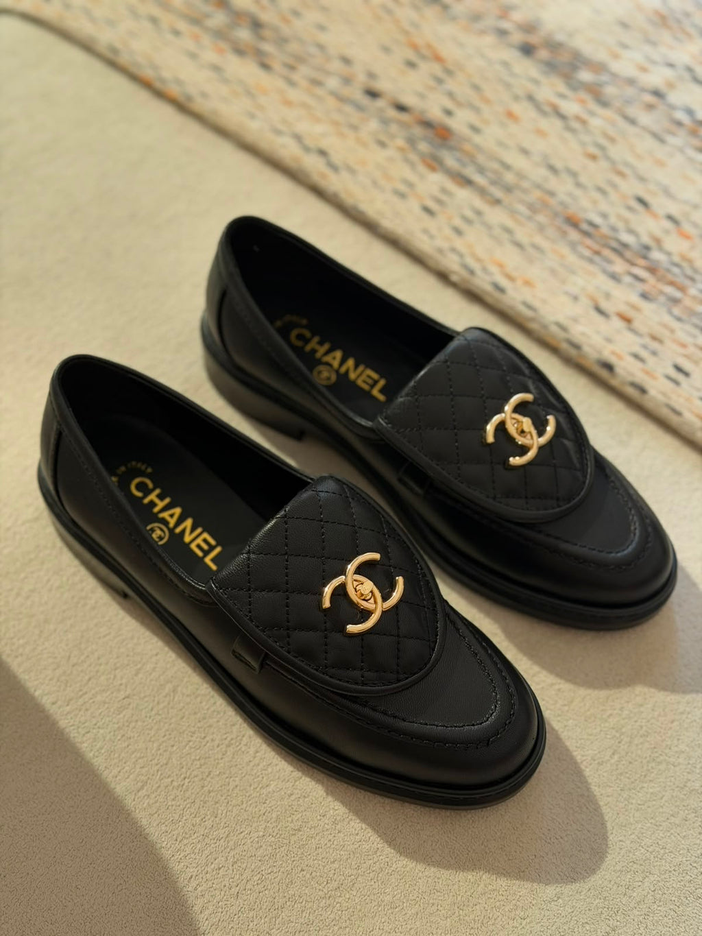 Chanel Pre-Loved Interlocking CC loafers