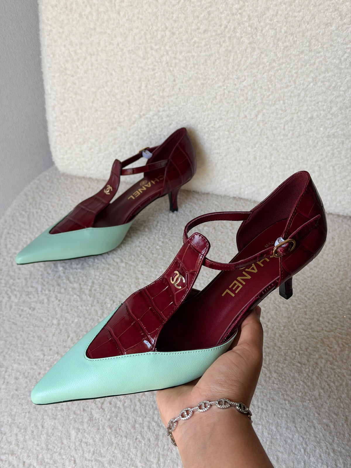 CHANEL Slingbacks - Lambskin & patent calfskin - 3