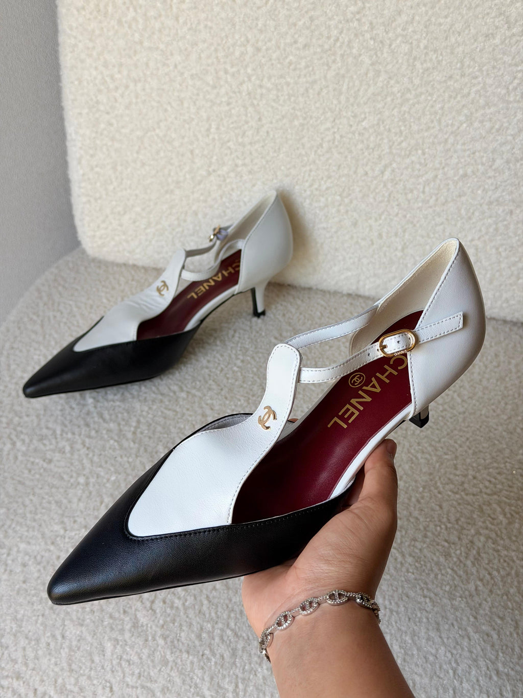 CHANEL Slingbacks - Lambskin & patent calfskin - 6