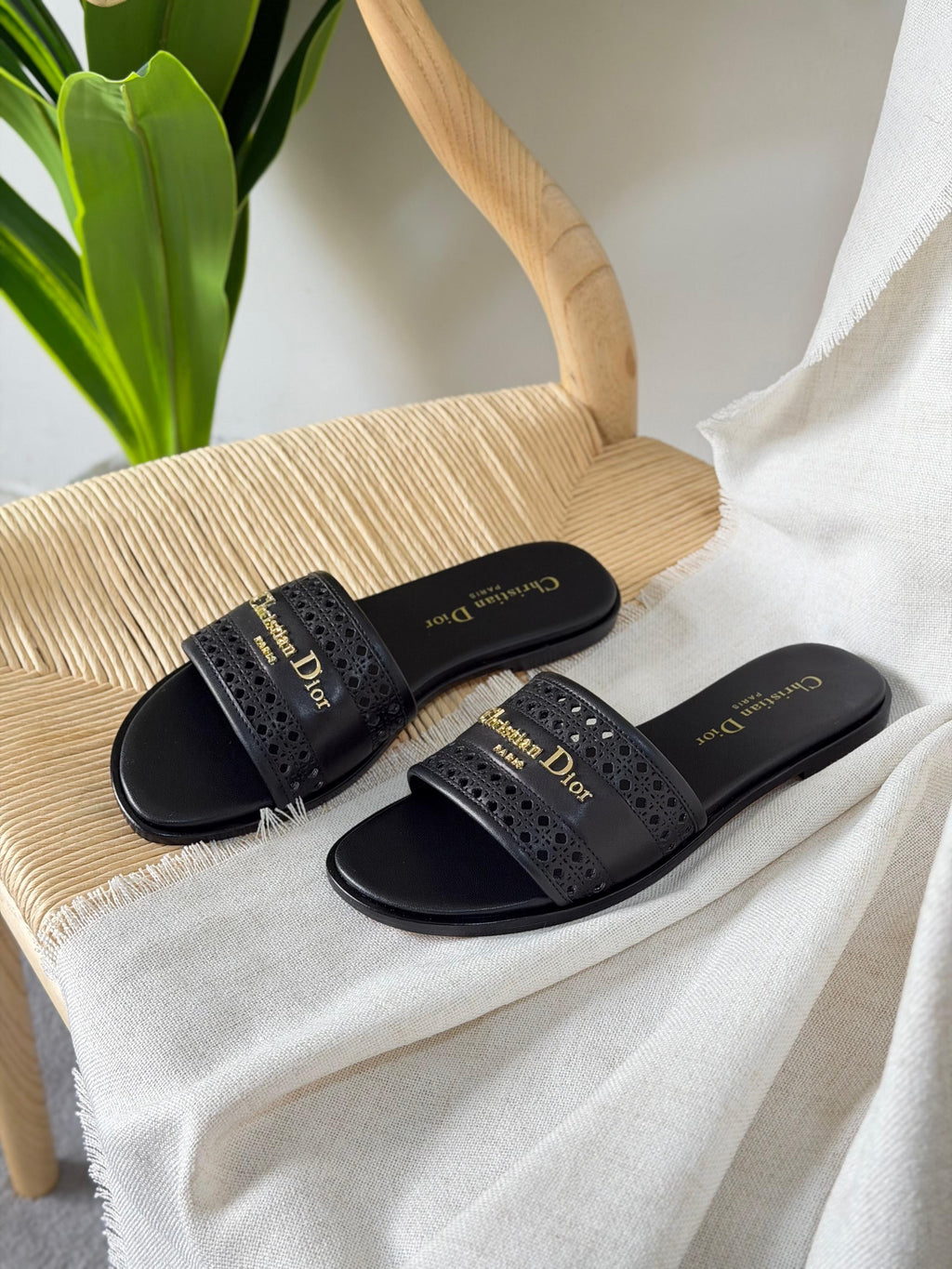 Christian Dior D-Lane Slide In Calfskin Slide - 3