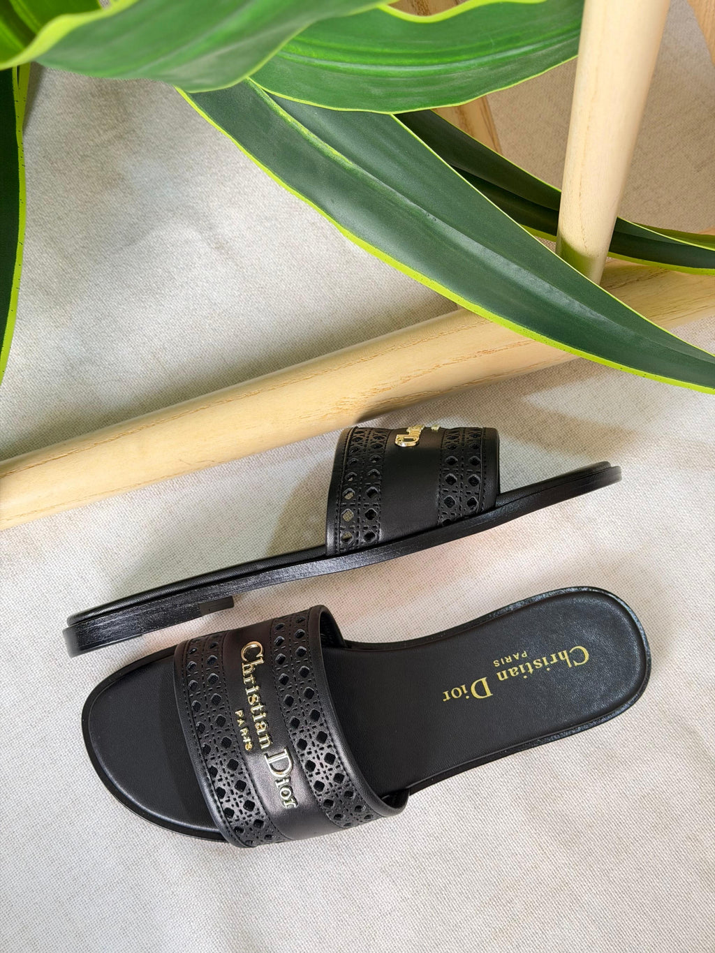 Christian Dior D-Lane Slide In Calfskin Slide - 2