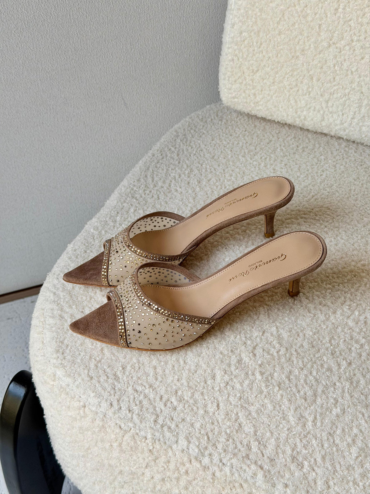 Gianvito Rossi Rania 55 Embellished Mules - 13