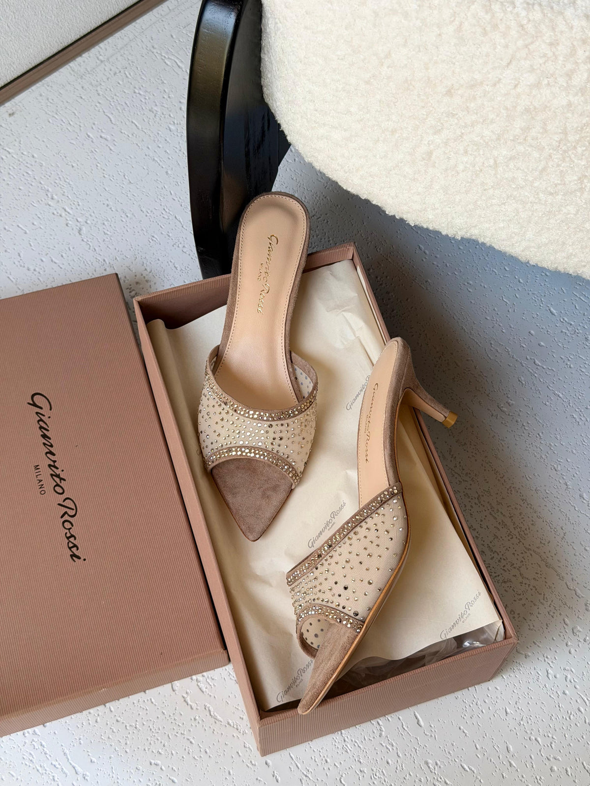 Gianvito Rossi Rania 55 Embellished Mules - 14
