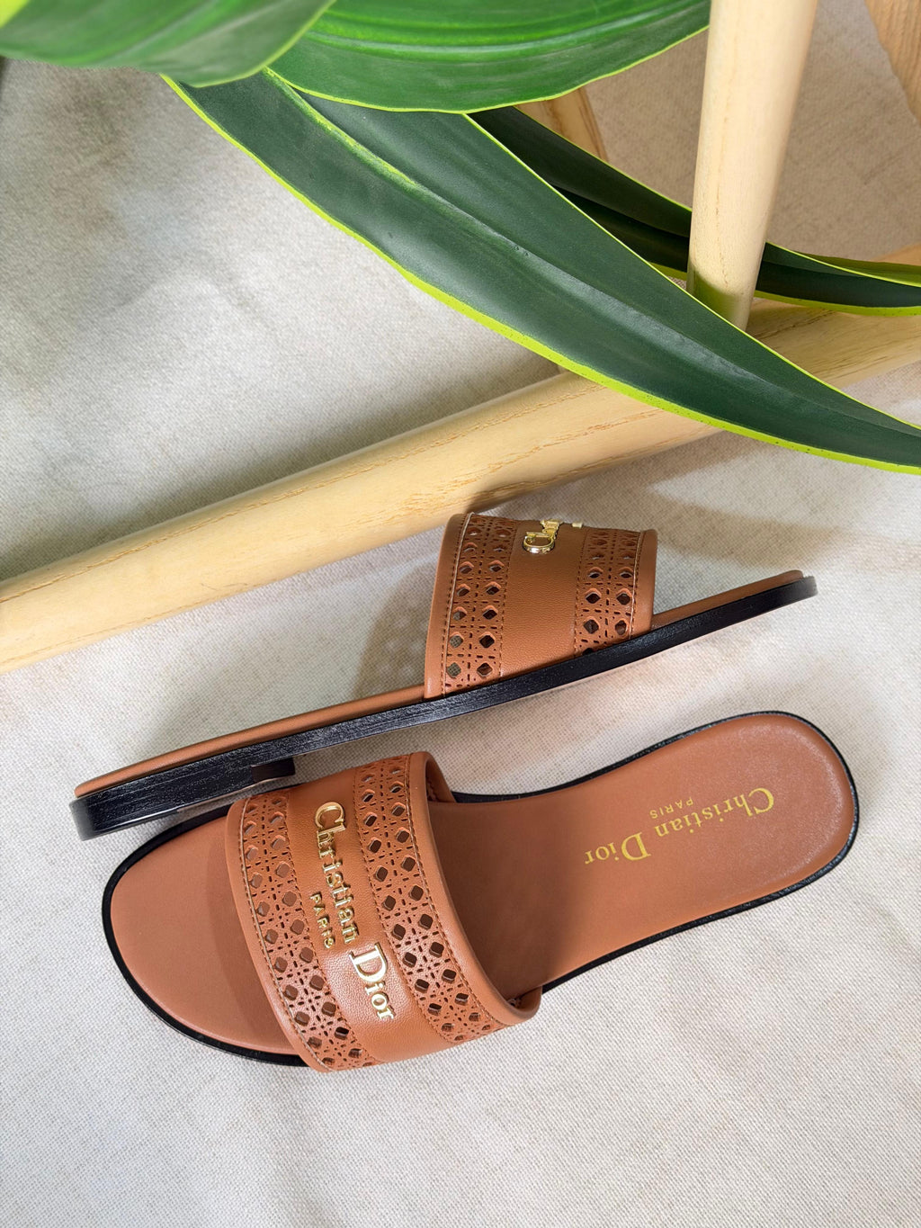 Christian Dior D-Lane Slide In Calfskin Slide - 6