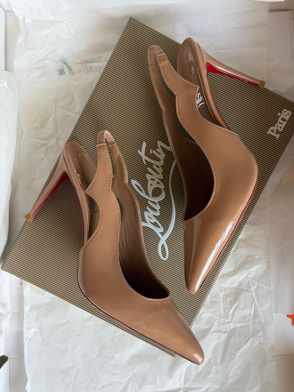 Christian Louboutin Neutral Hot Chick 70 Pumps - 3