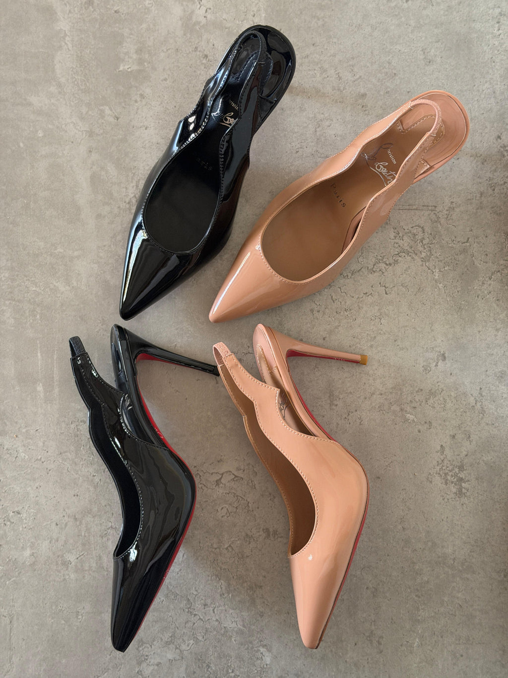 Christian Louboutin Neutral Hot Chick 70 Pumps