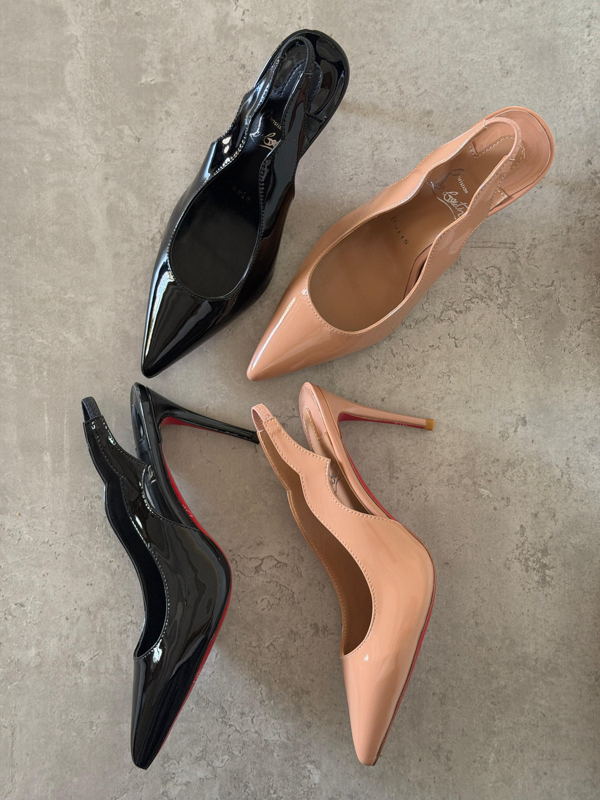 Christian Louboutin Neutral Hot Chick 70 Pumps
