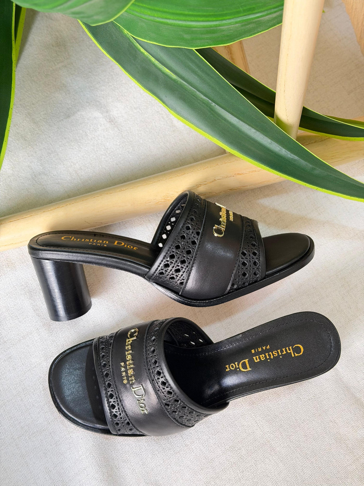 Dior Pre-Loved Dway embroidered sandals - 2