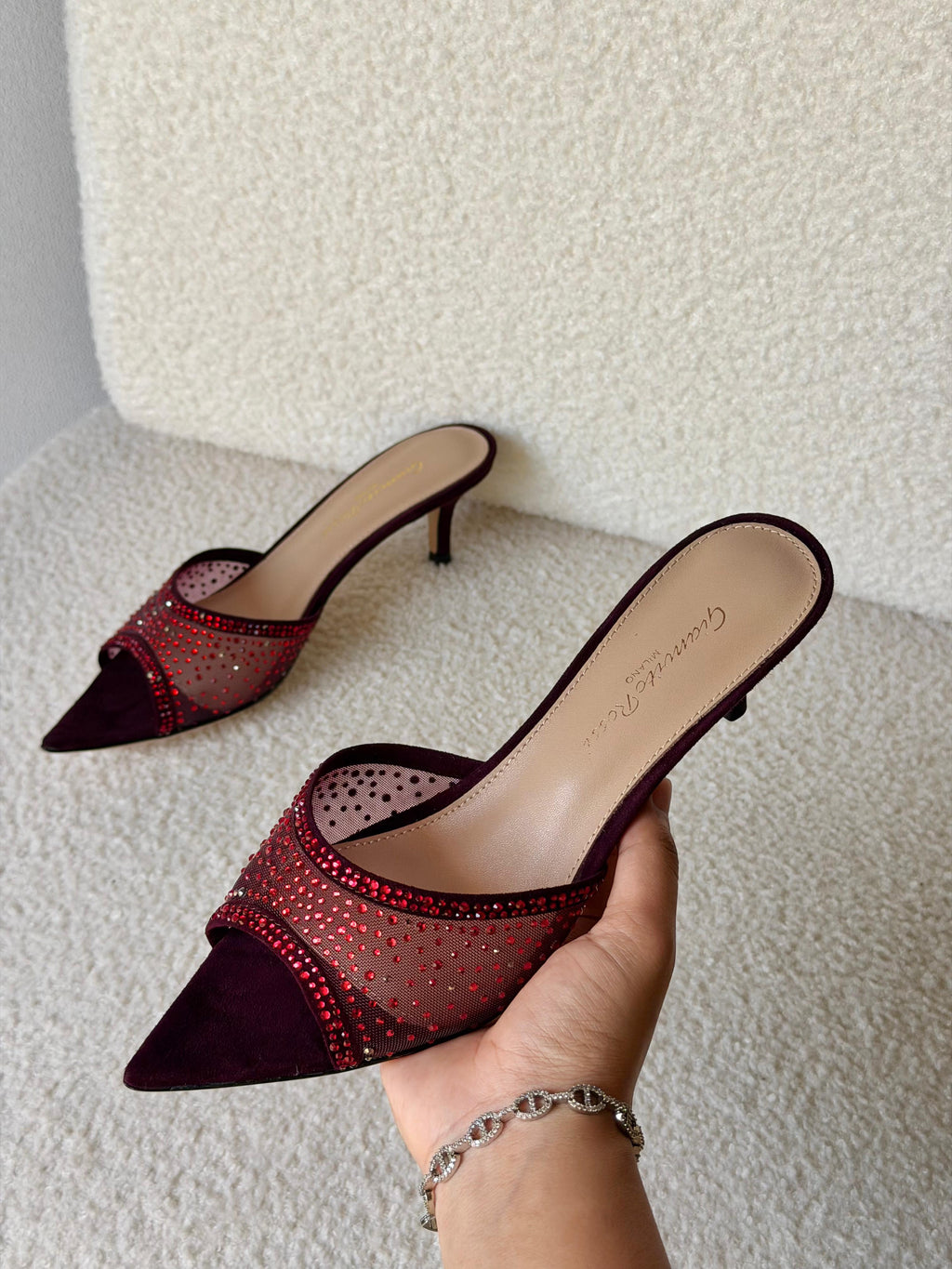 Gianvito Rossi Rania 55 Embellished Mules - 12