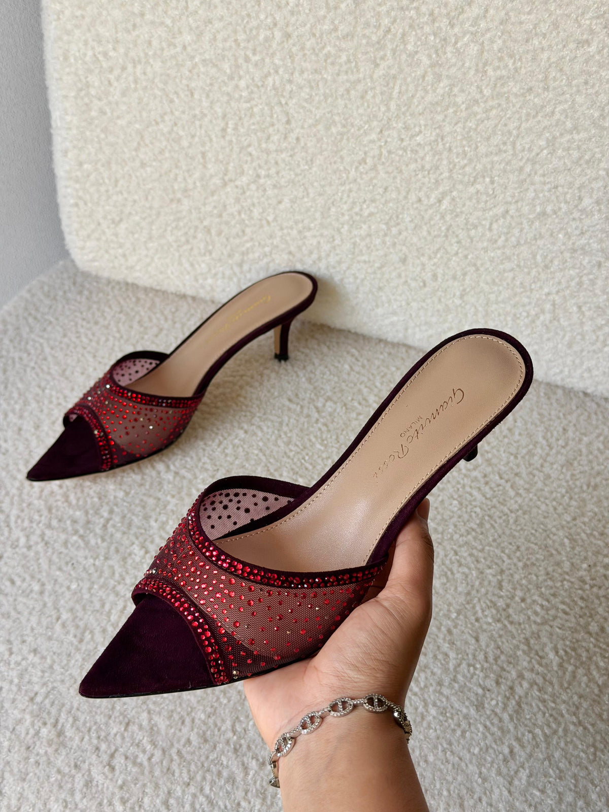 Gianvito Rossi Rania 55 Embellished Mules - 12