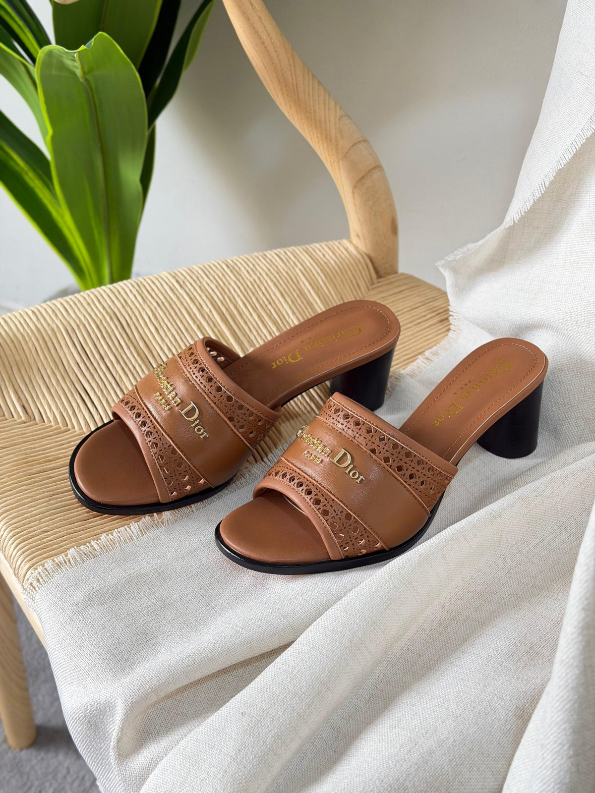 Dior Pre-Loved Dway embroidered sandals - 4