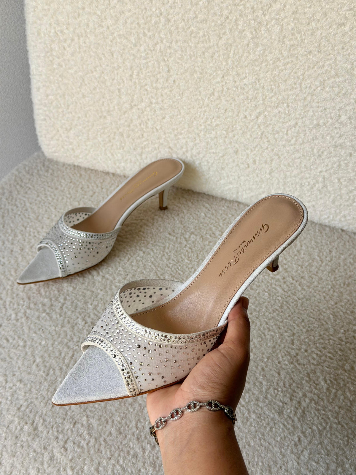 Gianvito Rossi Rania 55 Embellished Mules - 9