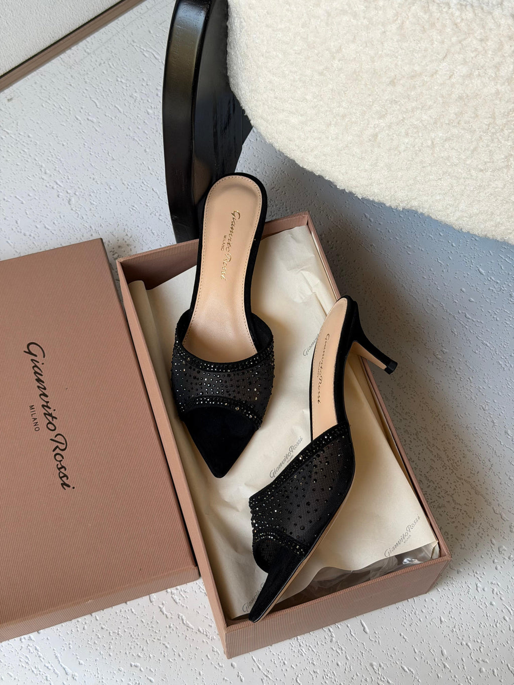 Gianvito Rossi Rania 55 Embellished Mules - 6