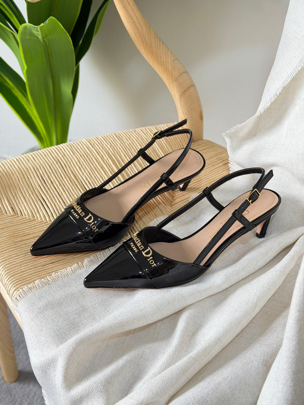 Dior Slingback Pumps Patent Calfskin - 5