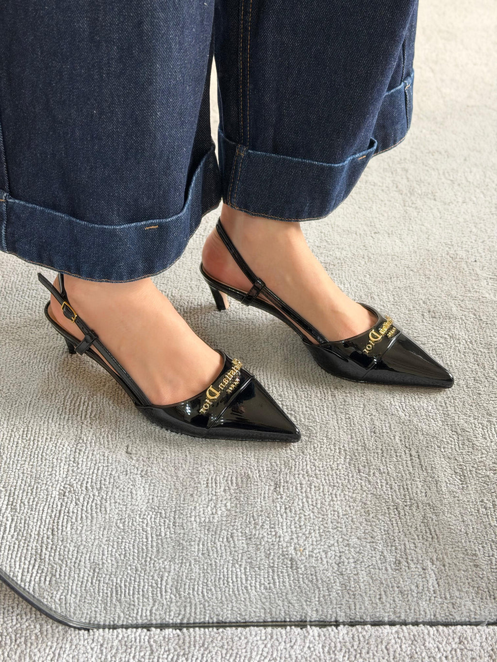 Dior Slingback Pumps Patent Calfskin - 4