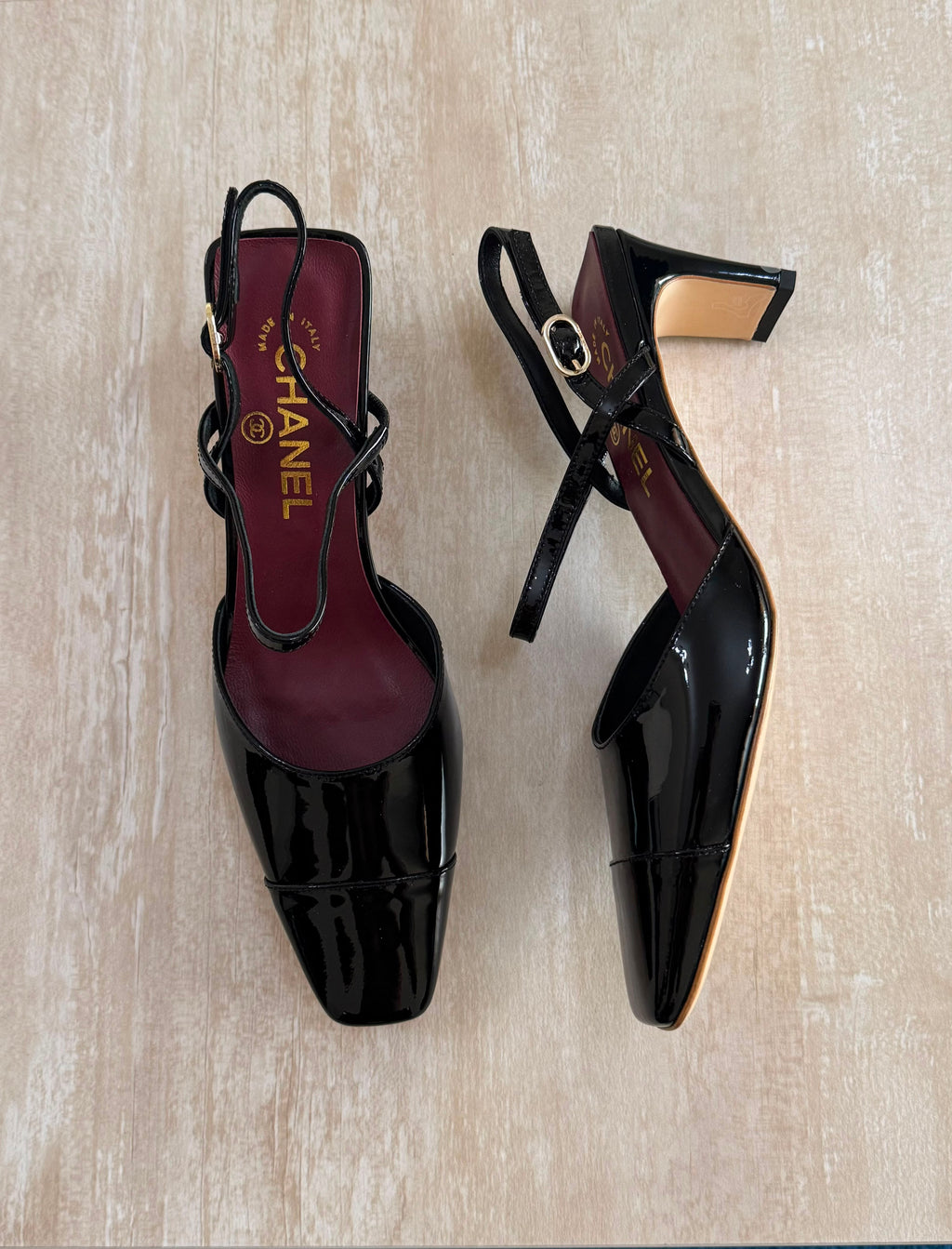 Slingbacks - Crocodile embossed calfskin - 8