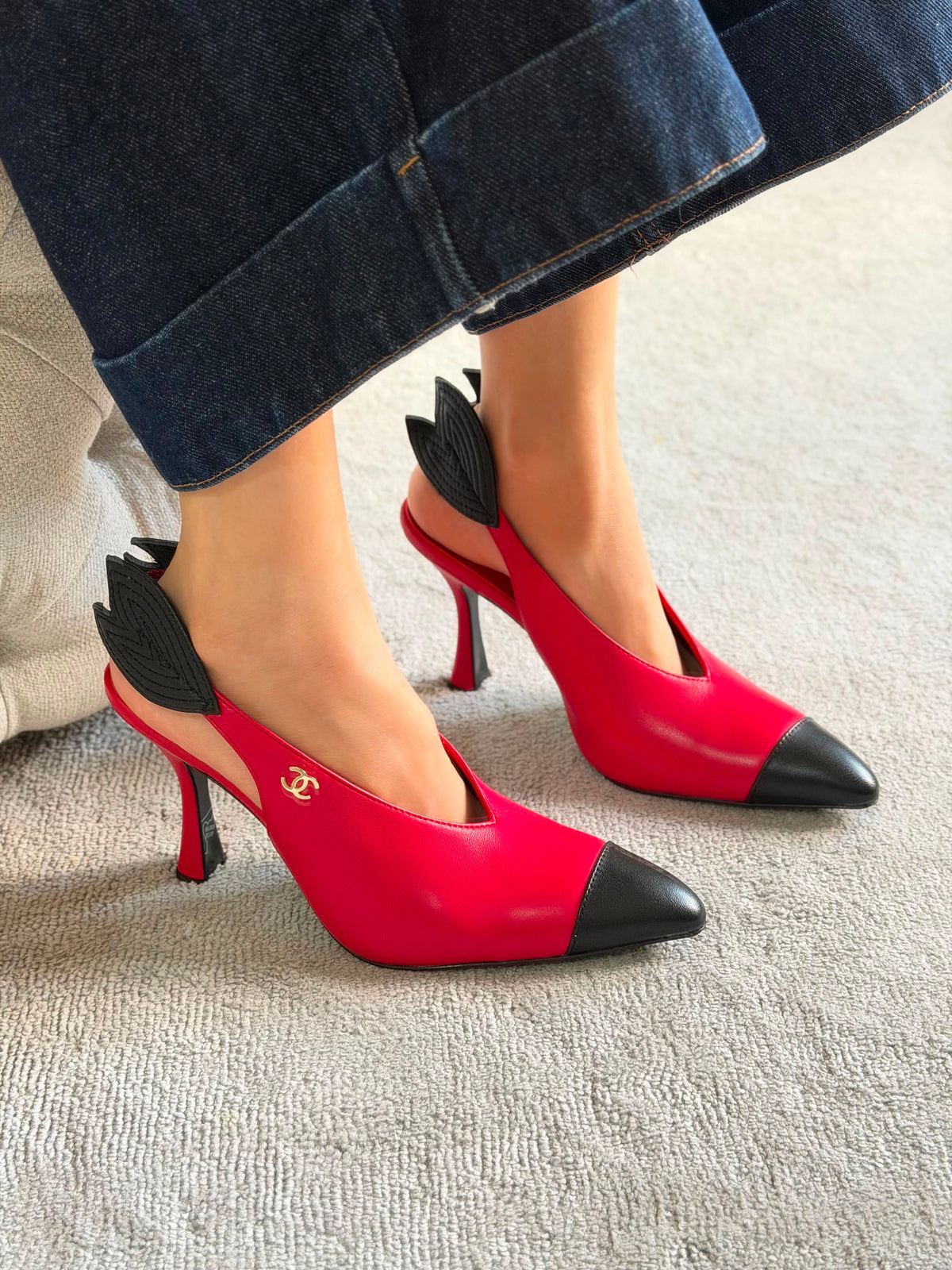 Chanel Slingbacks Lambskin 95mm Heel - 5