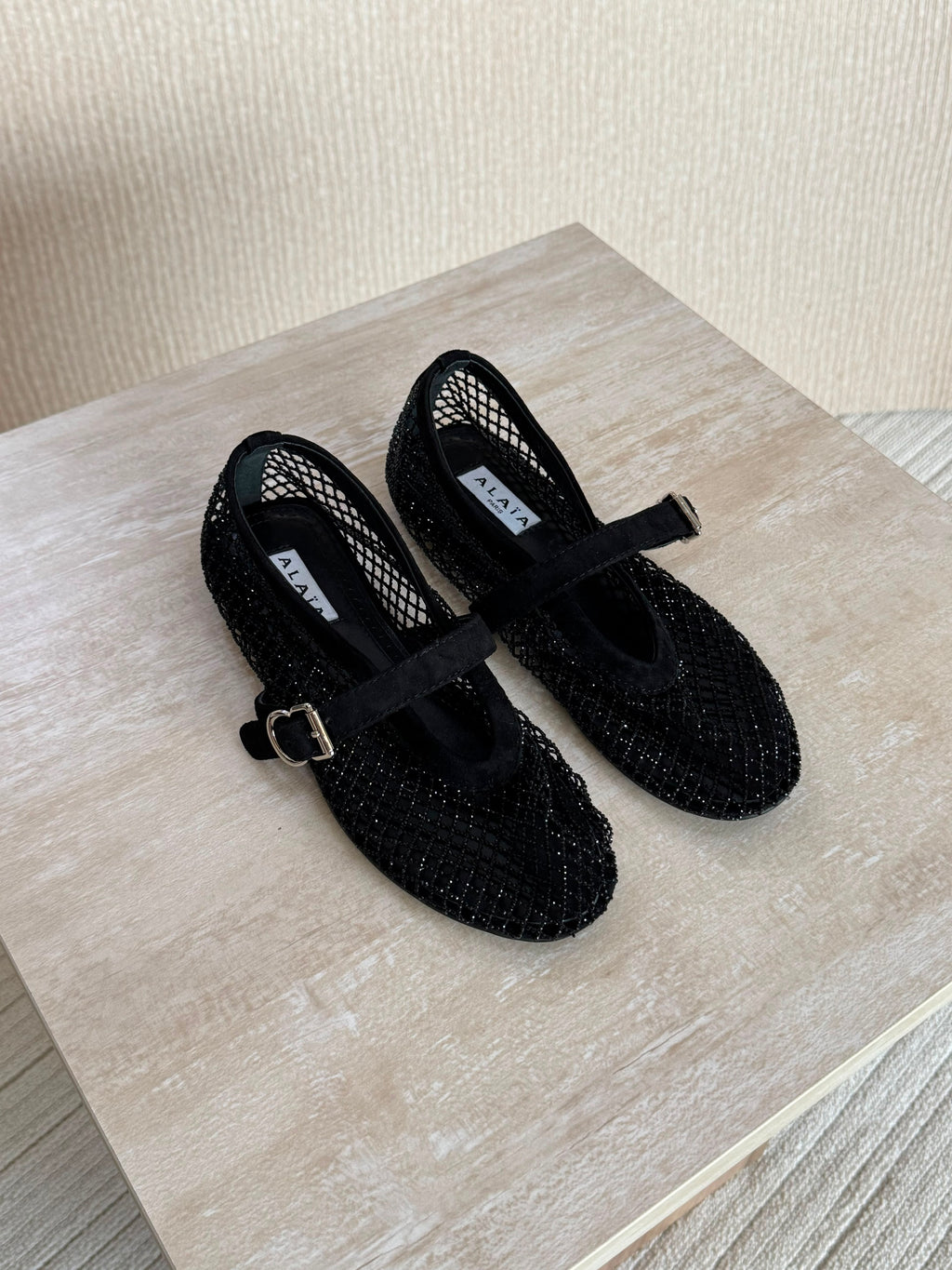 Alaïa Fishnet ballerinas - 8