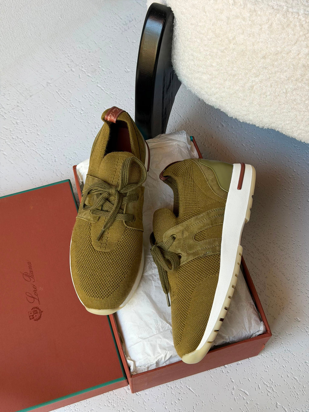 Loro Piana Grey 360 LP Lady Flexy Walk Sneakers