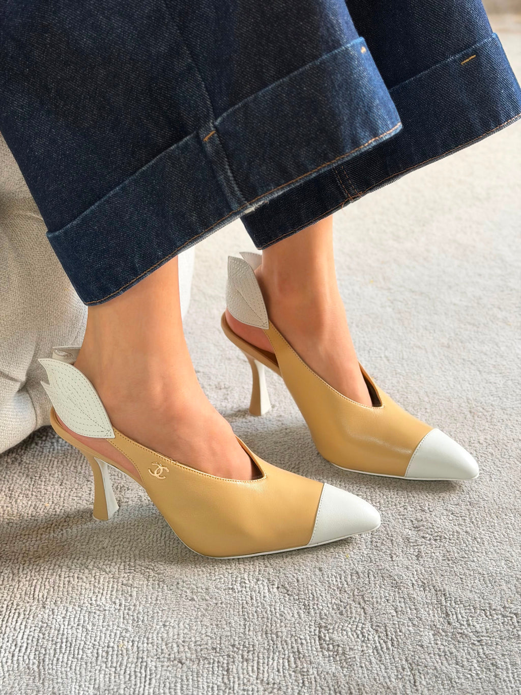 Chanel Slingbacks Lambskin 95mm Heel - 12