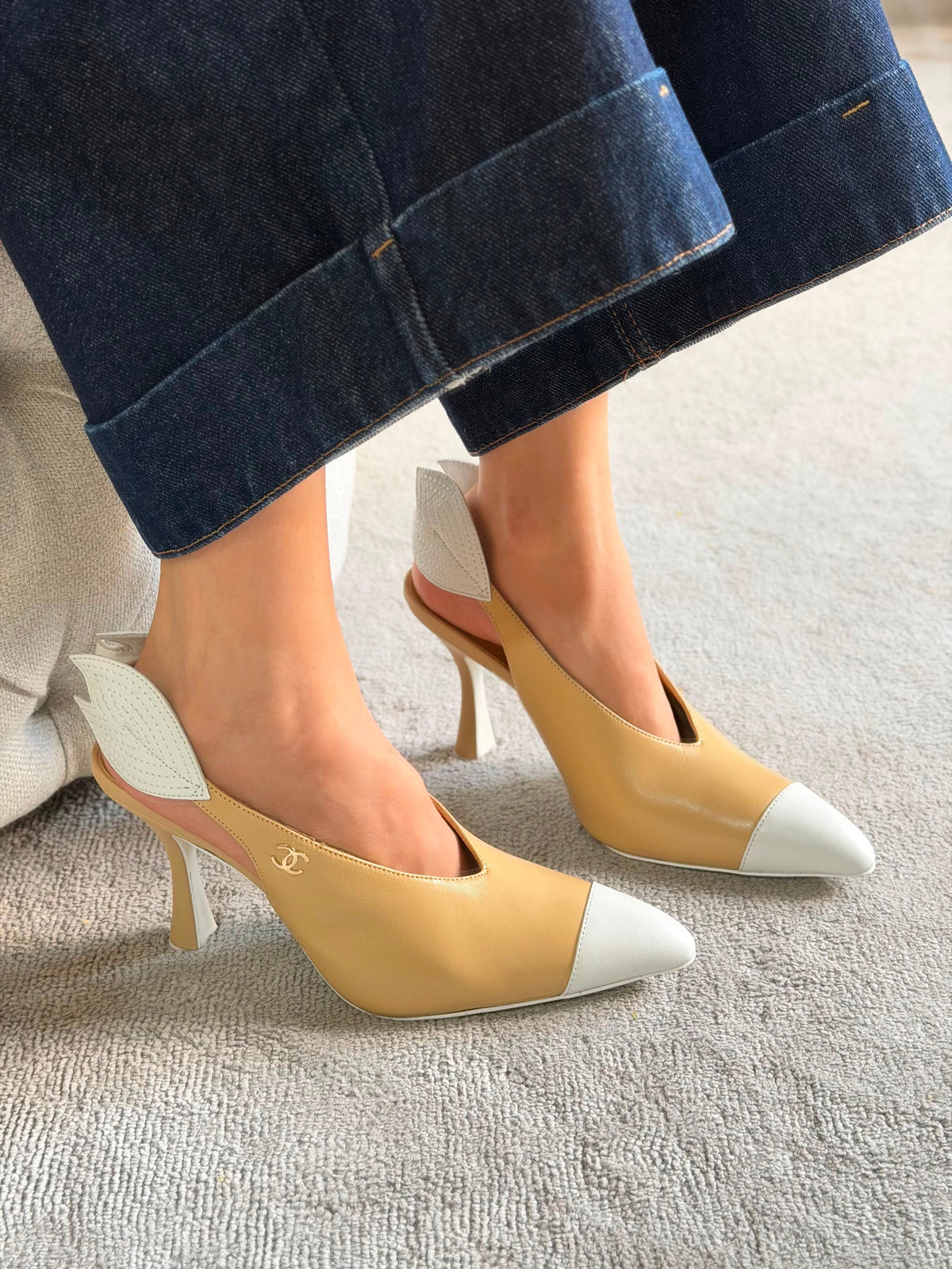 Chanel Slingbacks Lambskin 95mm Heel - 12