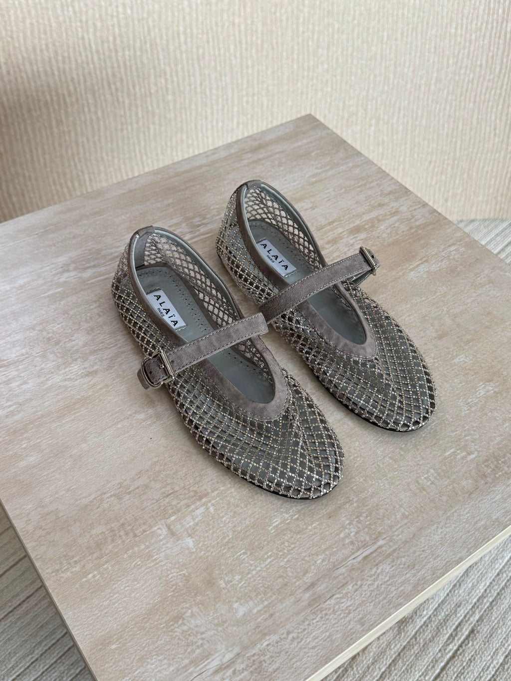 Alaïa Fishnet ballerinas - 12