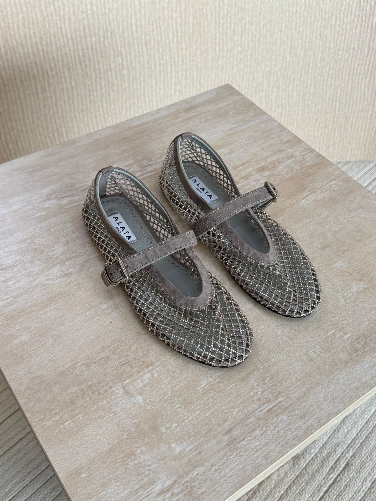 Alaïa Fishnet ballerinas - 12