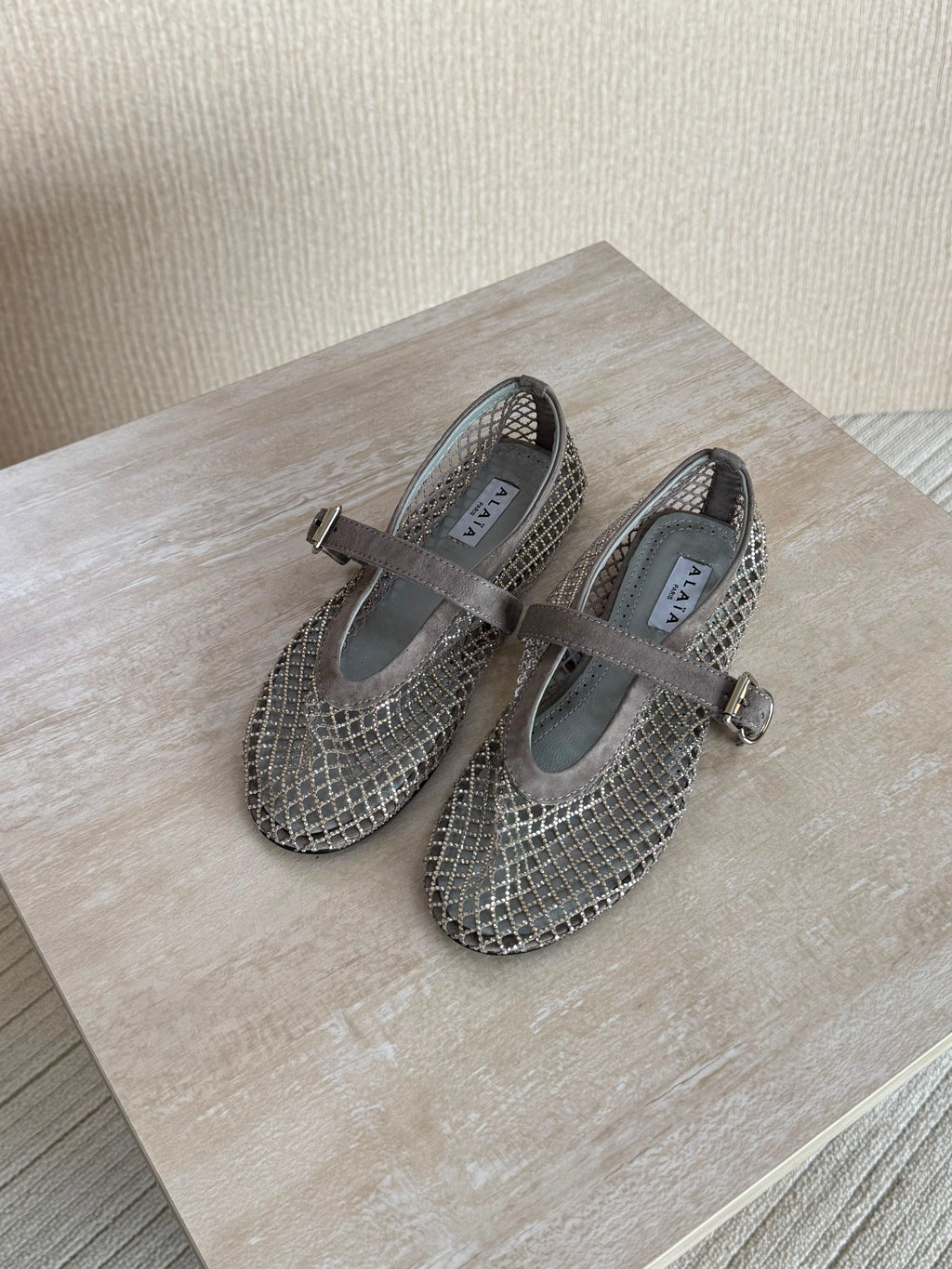 Alaïa Fishnet ballerinas - 13