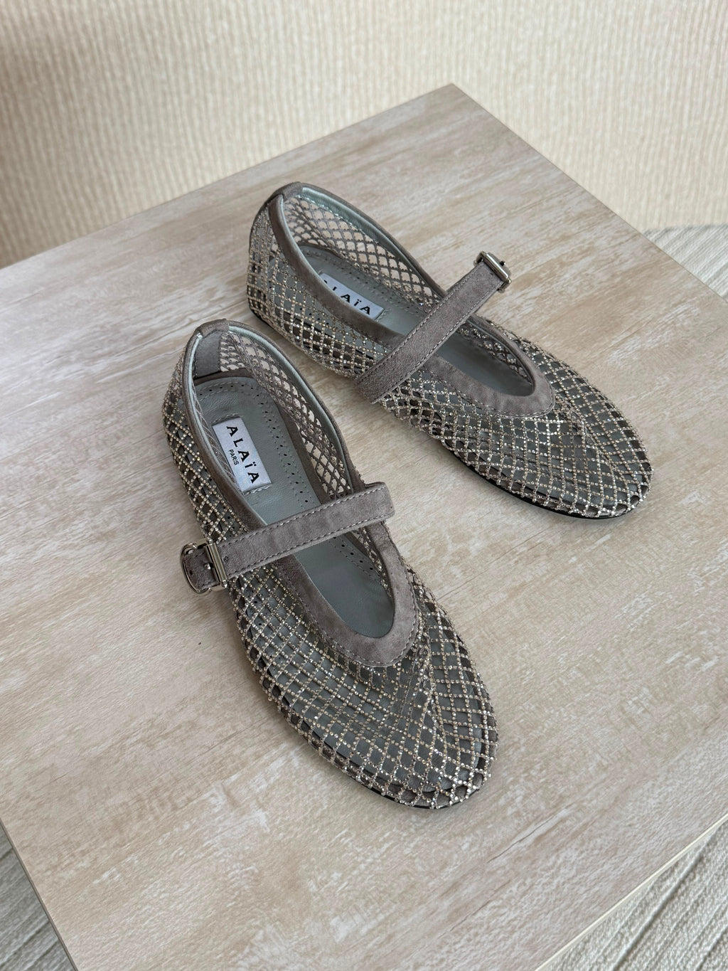 Alaïa Fishnet ballerinas - 4