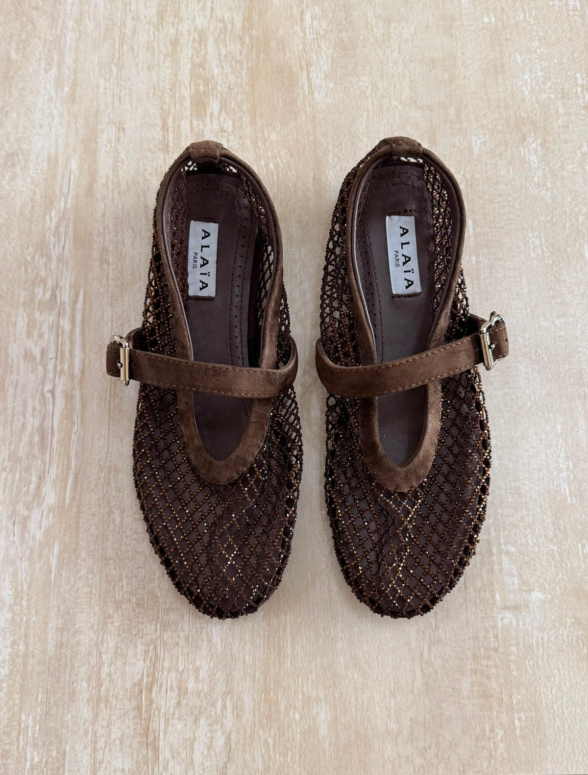 Alaïa Fishnet ballerinas - 17