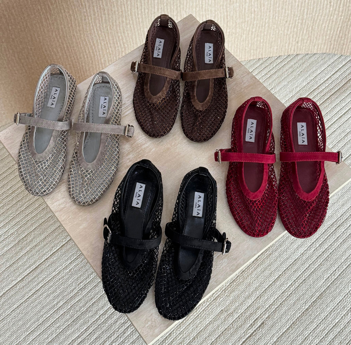 Alaïa Fishnet ballerinas - 18