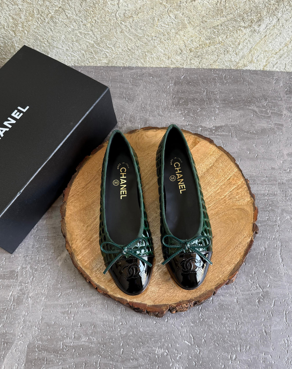 Chanel Ballet flats - Crocodile embossed patent - 4