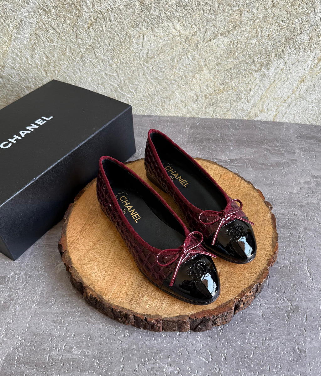 Chanel Ballet flats - Crocodile embossed patent - 5